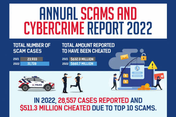 Annual Scams and Cybercrime Infographic 2022